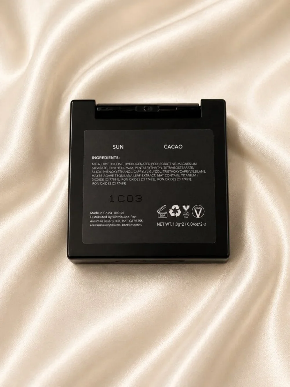 Araceli Beauty Azteca Eyes con Agave Sun & Cacao Eyeshadow Duo NIB